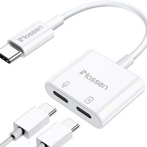 Fully compatible headphone type-c all-in-one 3.5 white